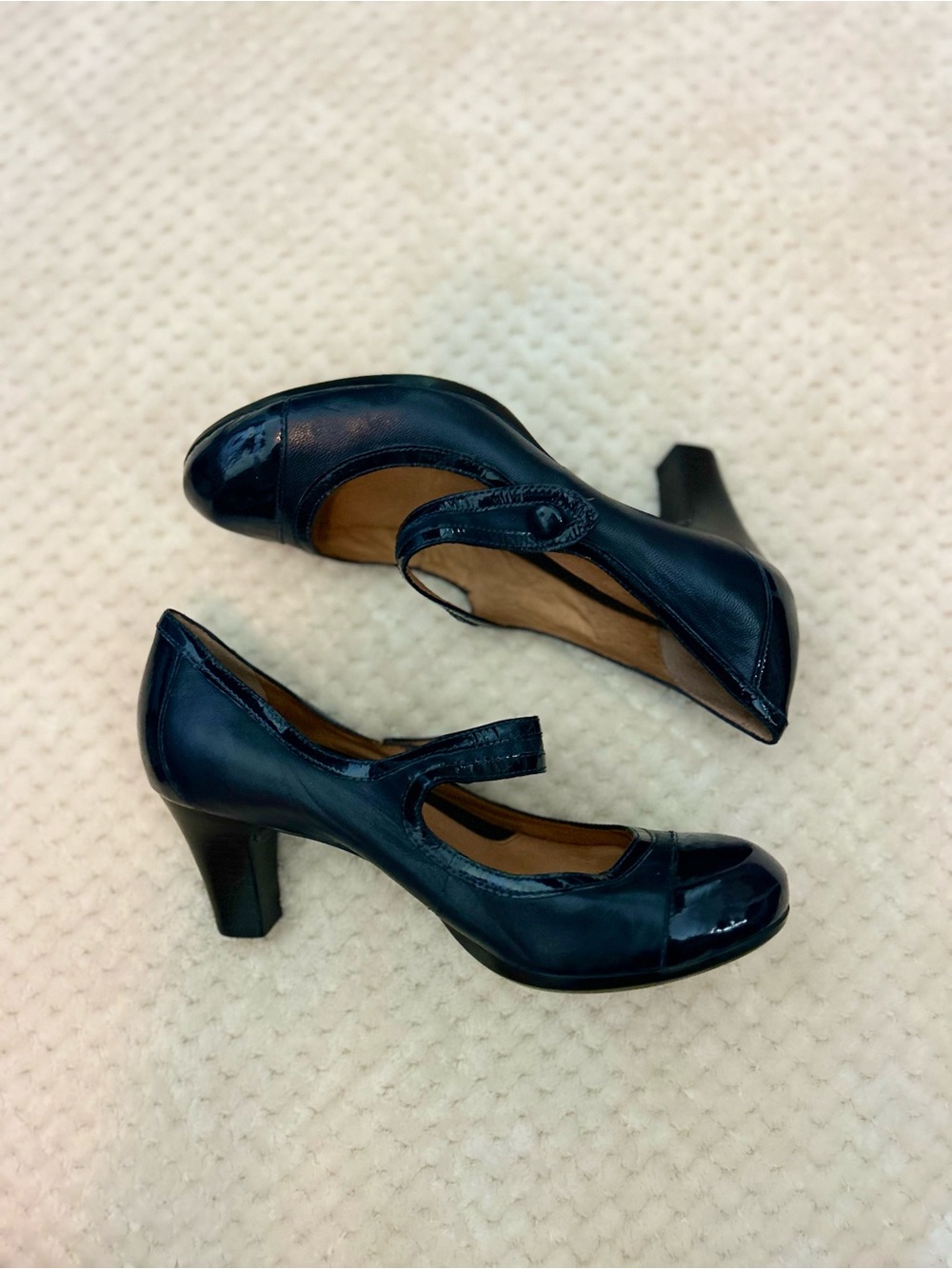 Nurture by Lamaze Navy Mary Jane Block Heel Pumps